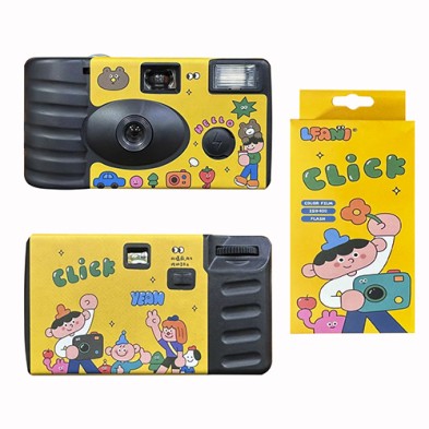  Point-and-shoot retro sport disposable roll film camera